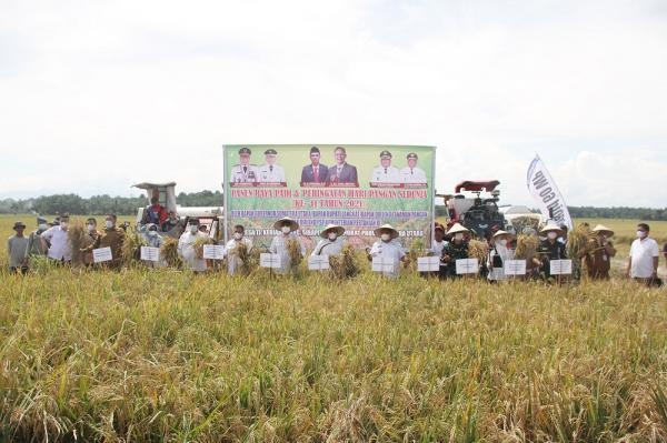 Dialog Bersama Petani Saat Panen Raya di Langkat, Gubernur Edy Rahmayadi Harapkan Peningkatan Produktivitas Padi